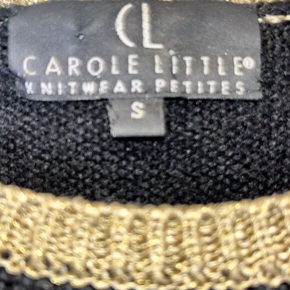 VTG Carole Little Charms Sweater Wmn Sm Grandma Geometric Wool Blend Unique Rare - Picture 10 of 13
